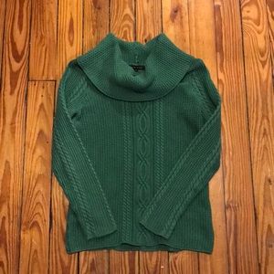 Green Cowl Neck Sweater